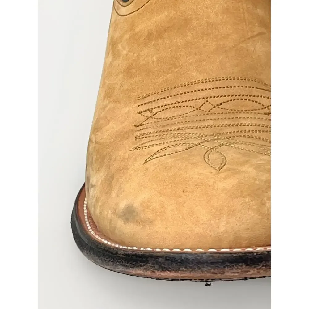 Nocona Handcrafted Western Cowboy Boots Mens Size 8.5 D Brown Tan